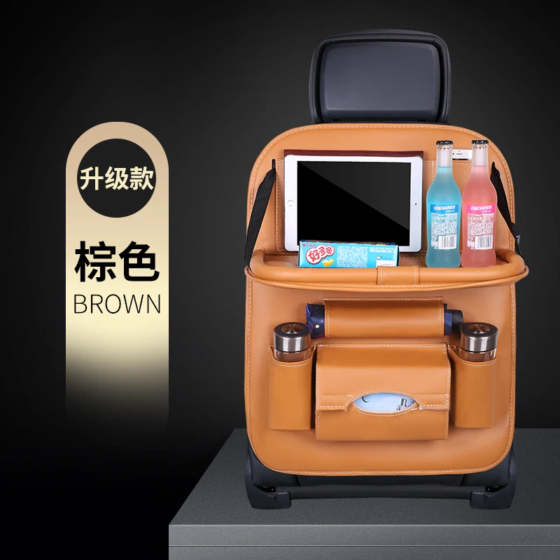 Purple Car Seat Back Storage Organizer Bag Multi-Pocket Hand Sew Car For Renault Laguna 2004-2007 Vel Satis 2001-2005 - Color Name: Purple
