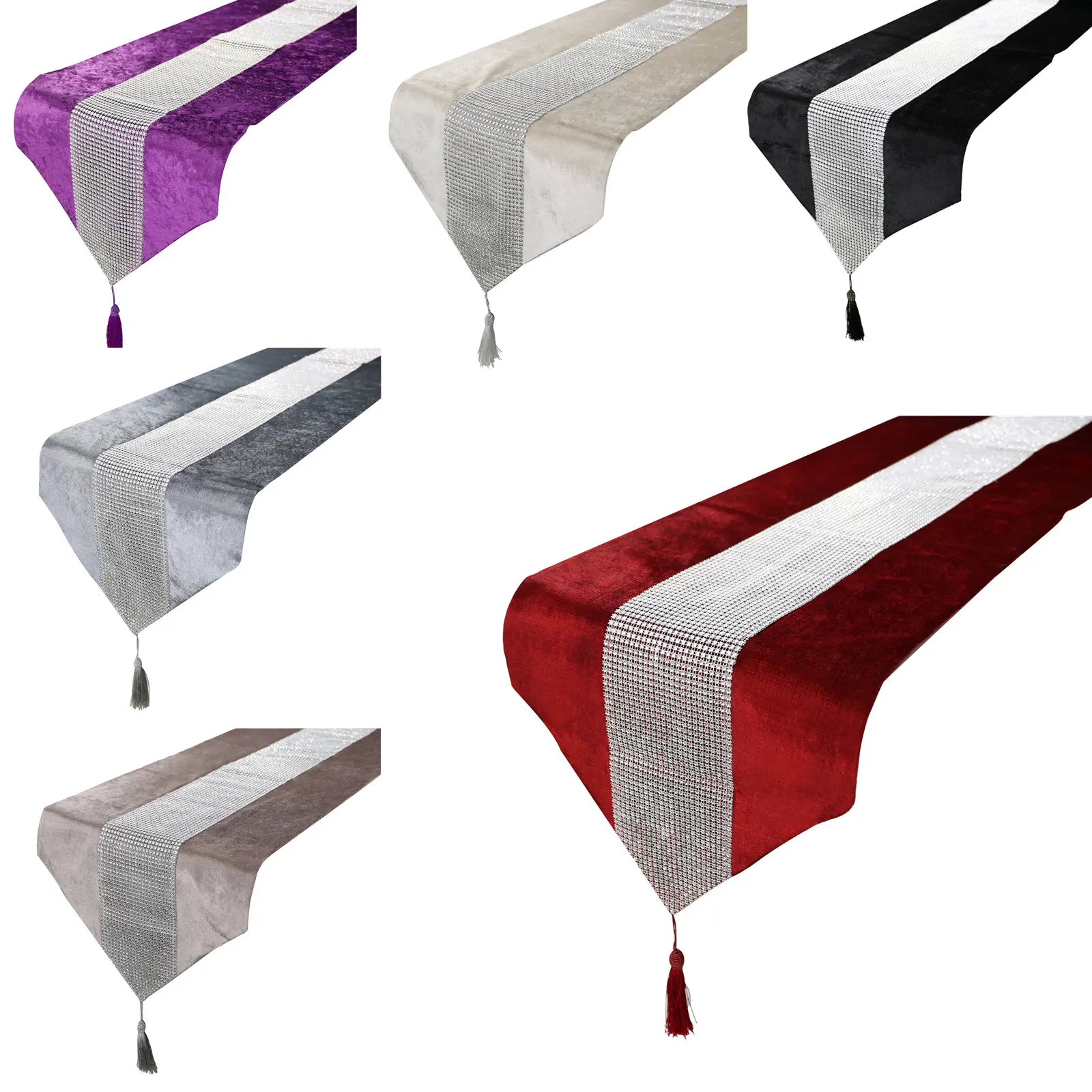 Runners Tablecloth Chirstmas-Decoration Diamond-Table Wedding Modern Party Home Hotel