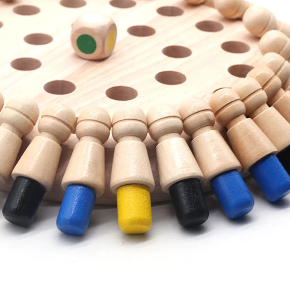 Детская игра для вечерние деревянная палочка запоминания шахматная забавная