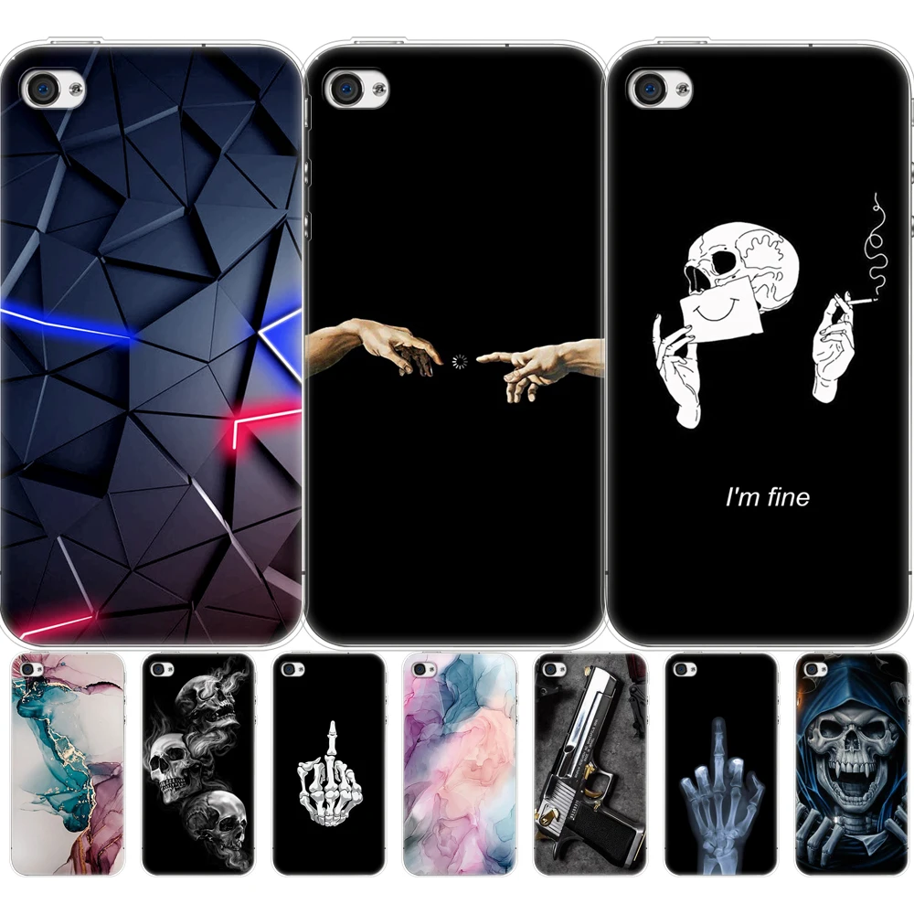 For iphone 5s 5 s se 2016 4s 4 Case soft tpu phone Shell Cover For Apple iPhone 6s 6 s plus Fundas coque etui bumper marble cat