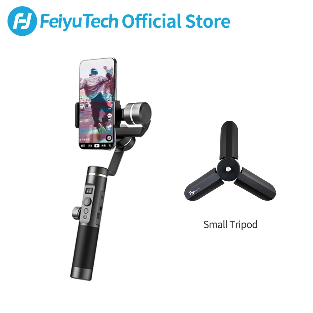 

FeiyuTech SPG2 Set 3-Axis Handheld Gimbal Stabilizer for Smartphone iPhone X 8 7 OPPO Samsung ViVO phones with pole and tripod