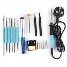 Набор паяльников с регулируемой температурой 220 в 60 Вт DIY электрический сварочный Утюг Sation ремонтные инструменты для лабораторной мастерской DIY Lover