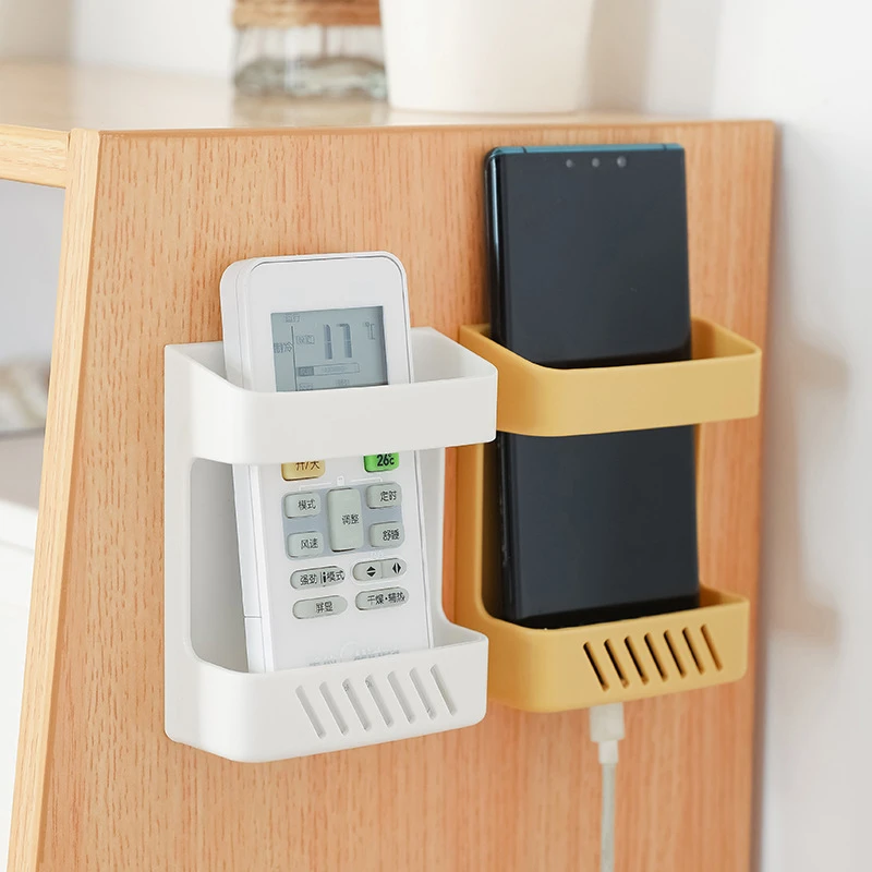 Conditioner Remote Control Holder Case Mobile Phone Plug Wall Mount Storage Box Conditioner Remote Control Holder Case Mobile Phone Plug Wall Mount Storage Box