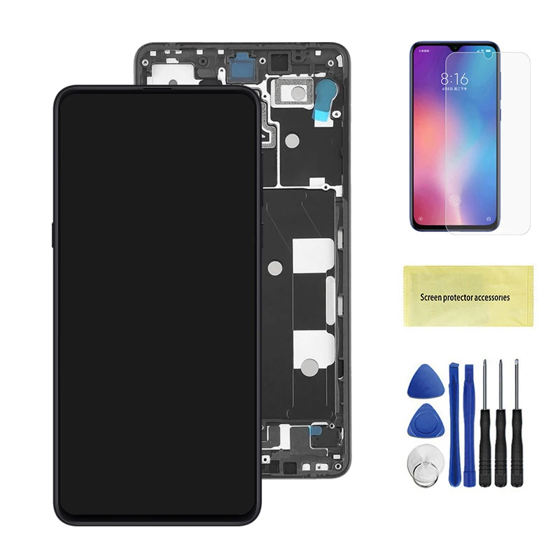 Black With Frame 6,39 '' для Xiaomi mi x 3 ЖК-дисплей сенсорный экран панель Xiaomi mi x3 ЖК-дигитайзер сборка Замена Ремонт Часть - Цвет: Black With Frame