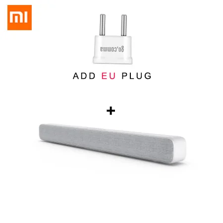 ADD EU PLUG Xiaomi беспроводной ТВ Саундбар Bluetooth динамик стильная ткань звуковая панель Поддержка Bluetooth воспроизведение оптический SPDIF AUX IN для дома - Цвет: ADD EU PLUG