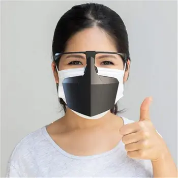 

Face Mask Breathable Reusable Protective Cover Isolation Shield Plastic Protective Mask Against Droplets Anti-fog Isolation