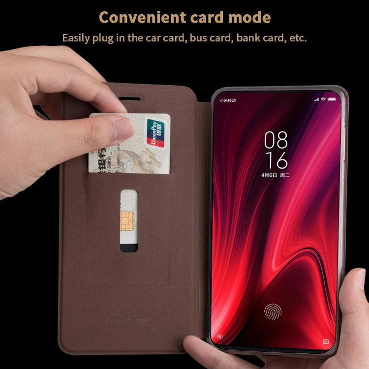 Бренд MOFi кожаный чехол для спортивной камеры Xiao mi Red mi K20 Pro роскошный флип-чехол для телефона для Xiaomi Redmi mi K20 слот для карт чехол