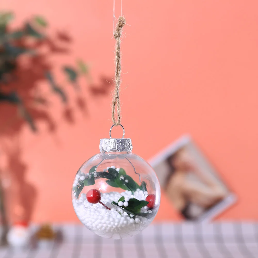Multicolor Shiny Christmas Balls Plastic Baubles Xmas Balls Ornament Christmas Tree Hanging Decorations Ball New Year
