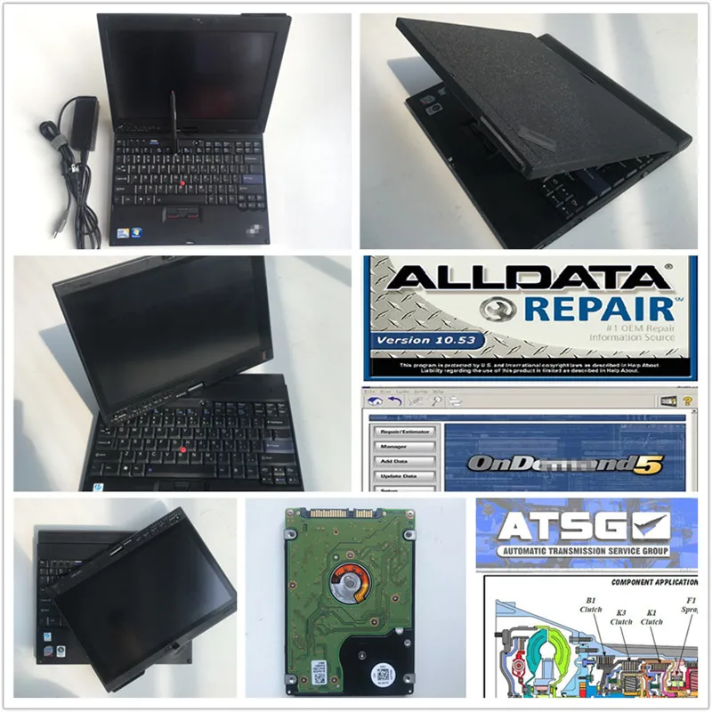 

ALLDATA laptop X200T mitchell on demand auto repair software latest all data v10.53 ondemand5 ATSG in 1TB hdd ready to use pc