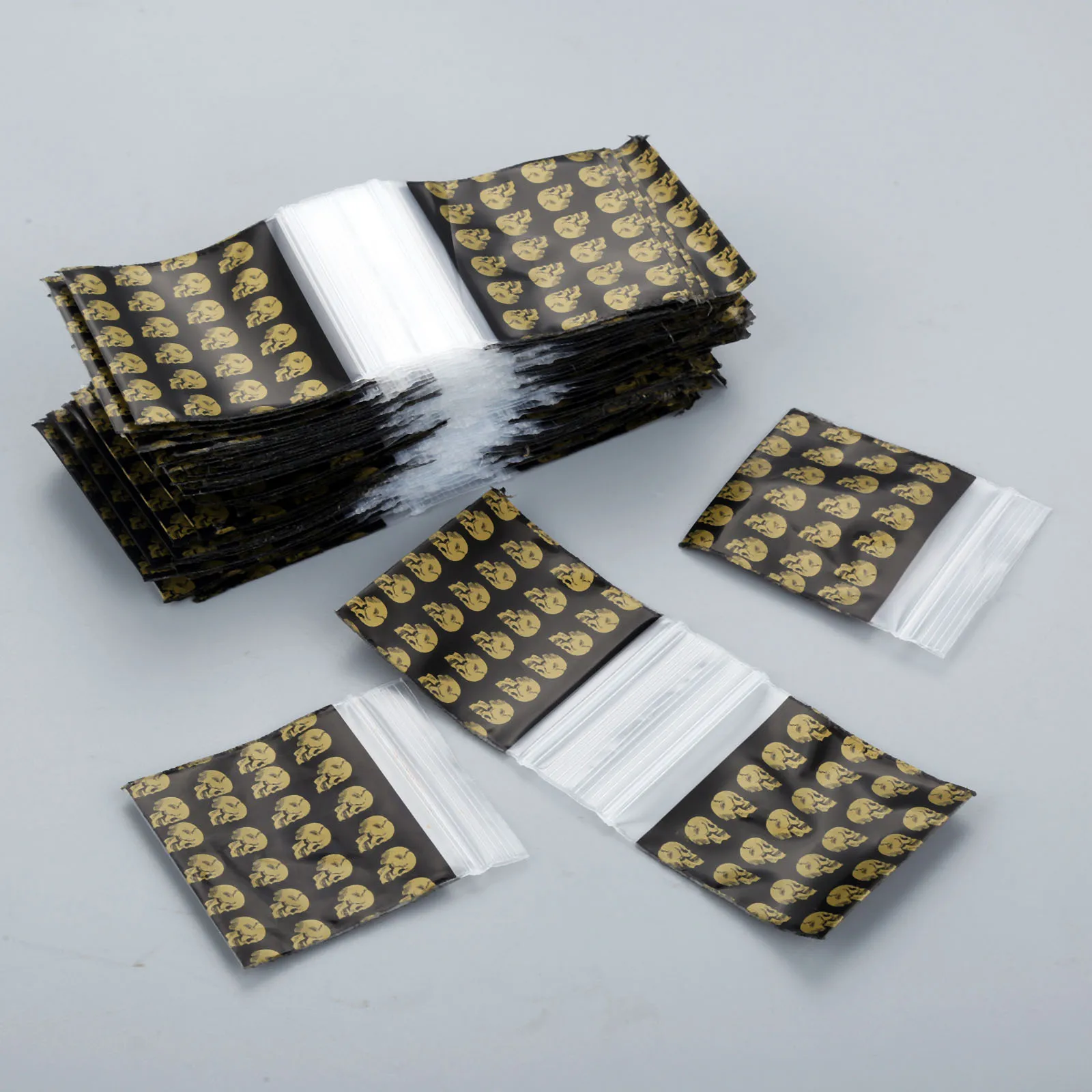100Pcs 44x48MM Zip Lock Sealed Bags Tobacco Tablet Storage Bag Tea Leaf Pouch Self Adhesive Seal Plastic Packaging | Дом и сад