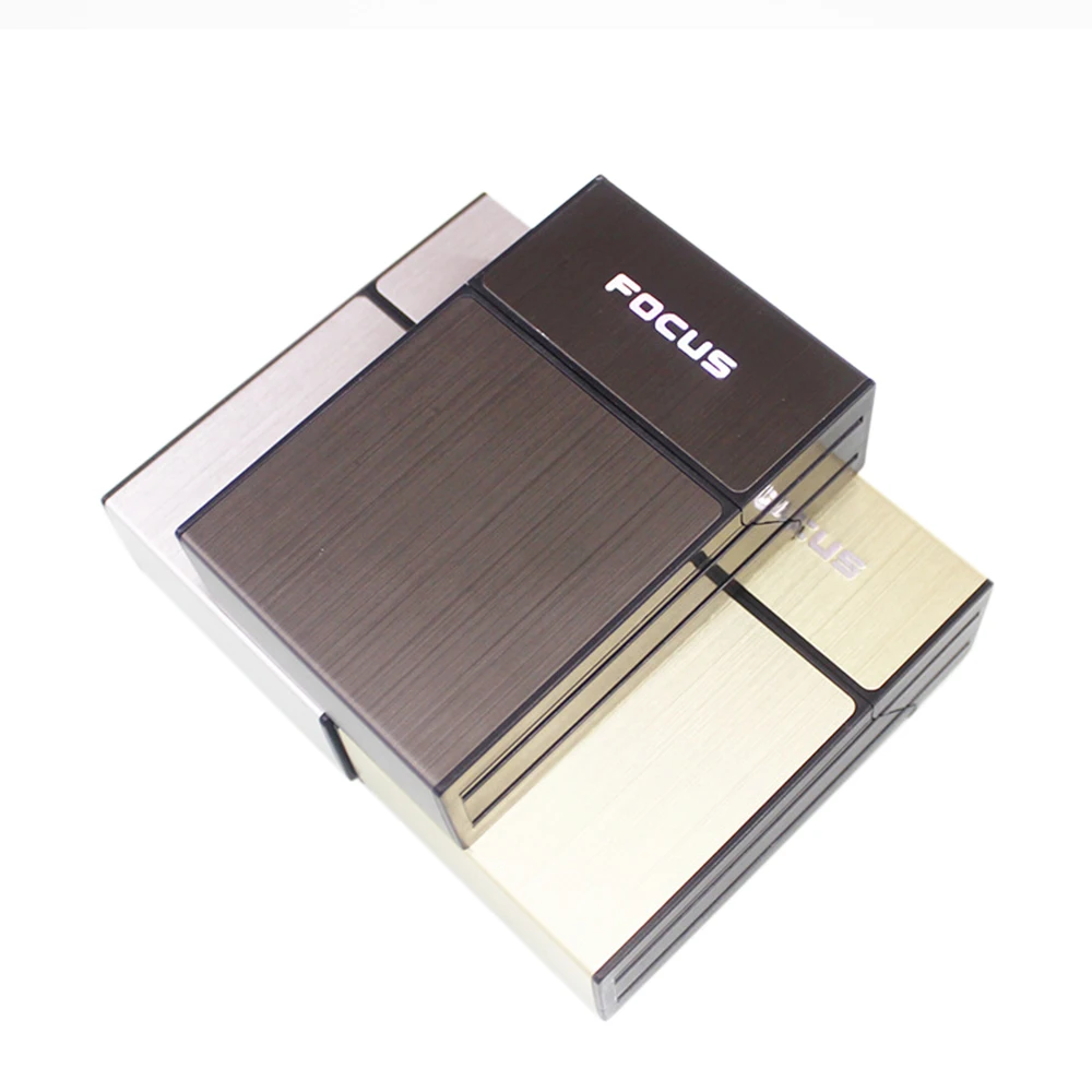 High Quality Ciagrette Holder Box with Removable USB Electronic Lighter Flameless Windproof Cigarette Case with Lighter New