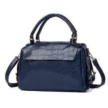 

Fashion Elegant Handbag Women Oil Wax Leather Shoulder Bag High Quality Crossbody Bags Designer PU Leather Ladies Hand Bags Tote