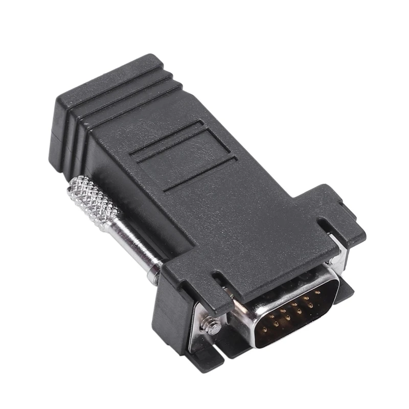 50 шт. Rj45 8P8C сетевой Lan Cat5E Cat6 модульный разъем Jack Clear и 1 шт. Vga удлинитель Мужской К Cat5 Cat6 Rj45 сетевой кабель адаптер