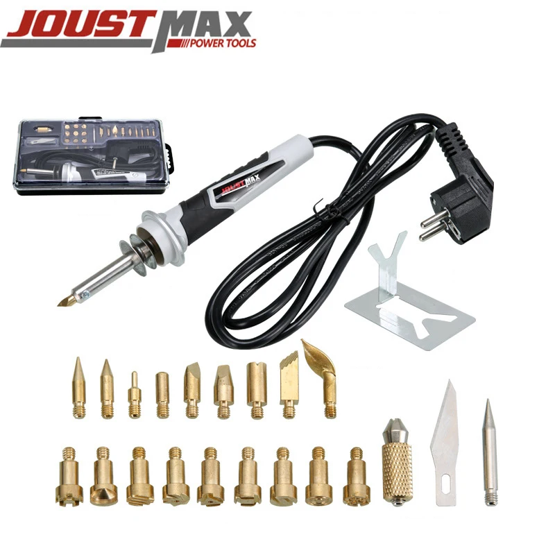 

Jostmax 30W electric soldering iron 220V temperature adjustable mini pen holding convenient welding tool set tools mini rapid