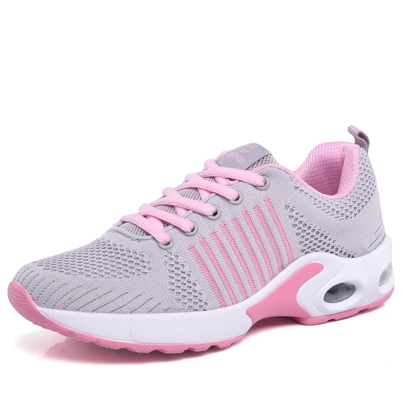 Серый Tenis feminino теннисная обувь для женщин Удобная Подушка кроссовки женская спортивная обувь кроссовки на танкетке Zapatos De Mujer - Цвет: Серый