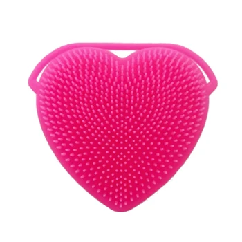 

Heart-shape Silicone Face Brush Facial Cleaning Brush Cleaner Oil-control Remove Blackheads Pores Cleaning Massage Brush