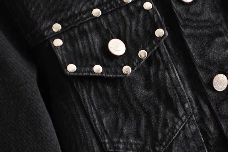 

Western Style 2019 Summer New Style Fold-down Collar Single Breasted Jacket Cowboy WOMEN'S Coat Y900