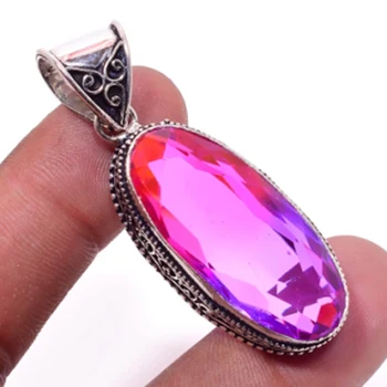

Bi-Color Pendant Silver Overlay over Copper , 53 mm, P5660