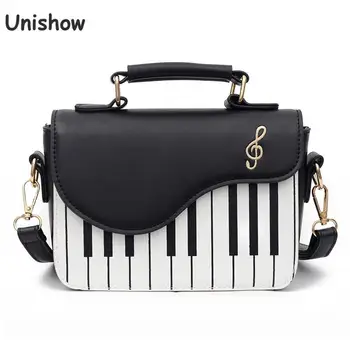 

Unishow Creative Piano Pattern Women Shoulder Bag Small Ladies Handbag Pu Leather Female Tote Bags Brand Women Crossbody Bags