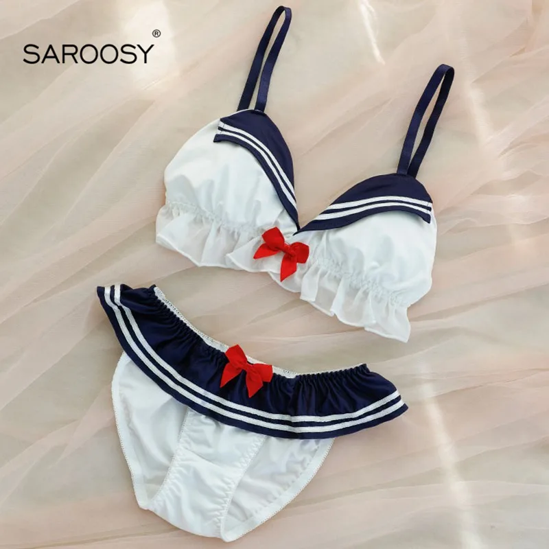 SAROOSY сексуальное женское белье Kawaii японский студенческий косплей костюм для женщин горячее эротическое прозрачное регулируемое бикини сетчатая одежда для сна