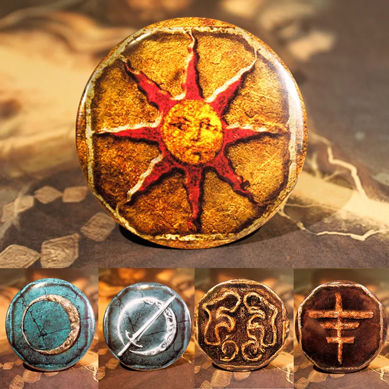 

Dark Souls Game 3 Cosplay Accessories Badge Bag Pendant Pin PVC Dark Souls 3 Metal Anime costumes badge anime pin