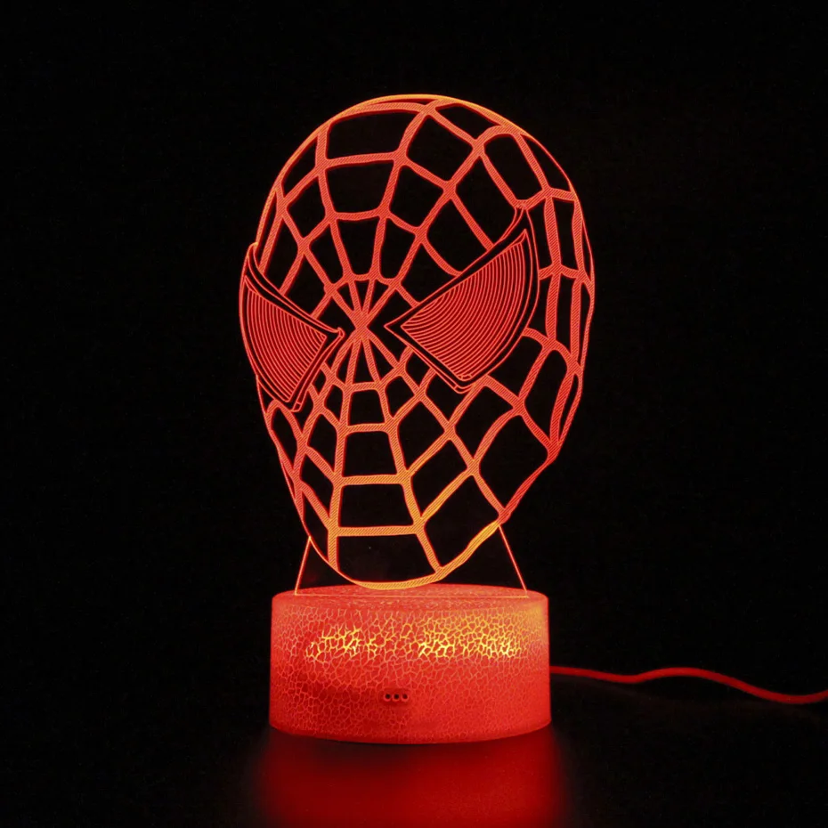 

Avengers Endgame Light Touch 3d Table Lamp Spider man Sleep Nightlight Party Decoration Marvel Legends