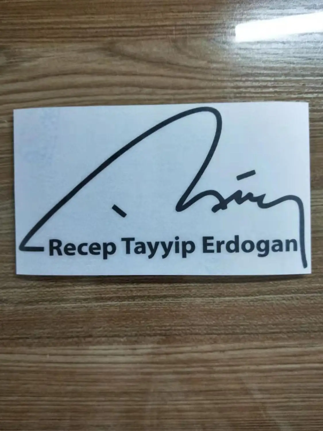 18*10 см Авто Motorrad Aufkleber для Recep Tayyip Erdogan наклейка Autogramm Unterschrift крутая графика