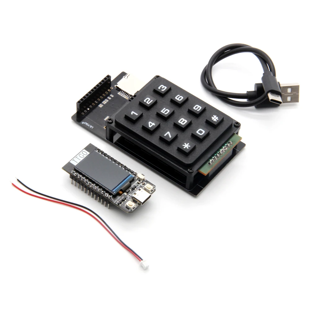 ® LNURLPoS T-Display Keyboard Kit ESP32 Wireless Module 1.14 Inch LCD Display Co