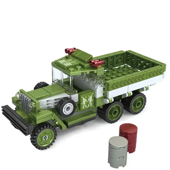 

Military series World War II 12 in 1 strategic transport vehicle DIY model Building Blocks Toys Gifts