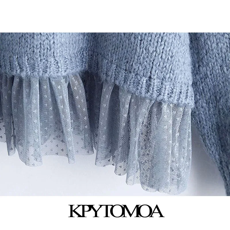  Vintage Stylish Patchwork Loose Knitted Sweatshirts Women 2020 Fashion Hooded Long Sleeve Female Pu