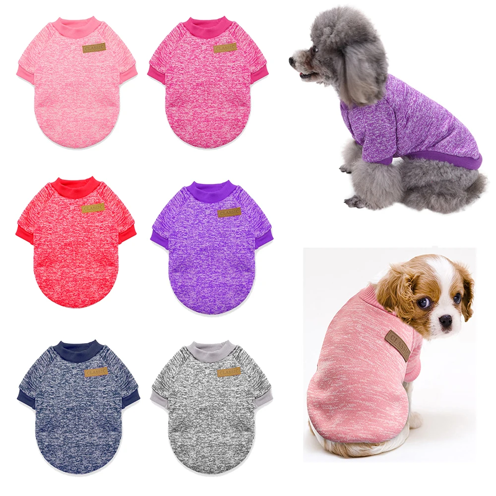 

1PC Warm Dog Cat Clothing Autumn Winter Pet Clothes Sweater For Small Chihuahua Pug Kitten Outfit Cat Coat Costume