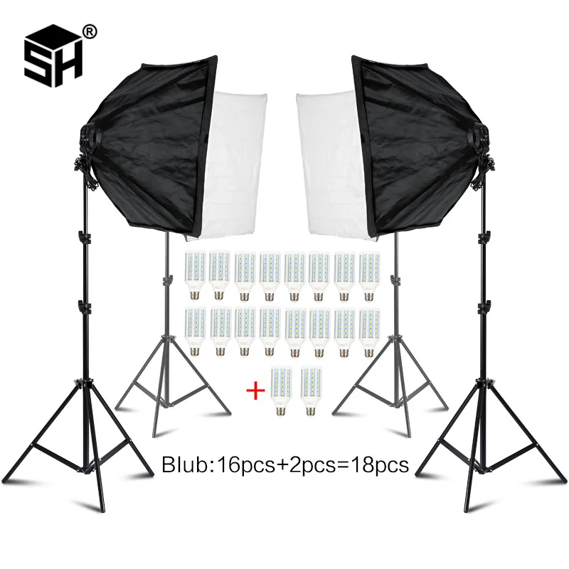 Фотостудия прямоугольная фотография Софтбокс 8 Led 20W фотографический светильник ing Kit 2 светильник стенд 2 Мягкая коробка сумка для камеры