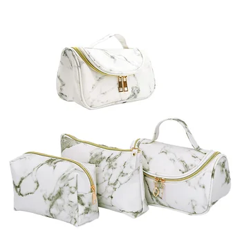 

Portable Toiletry Bag Marble Makeup Bag Beauty Cosmetic Organizer Tote Toiletry Bag