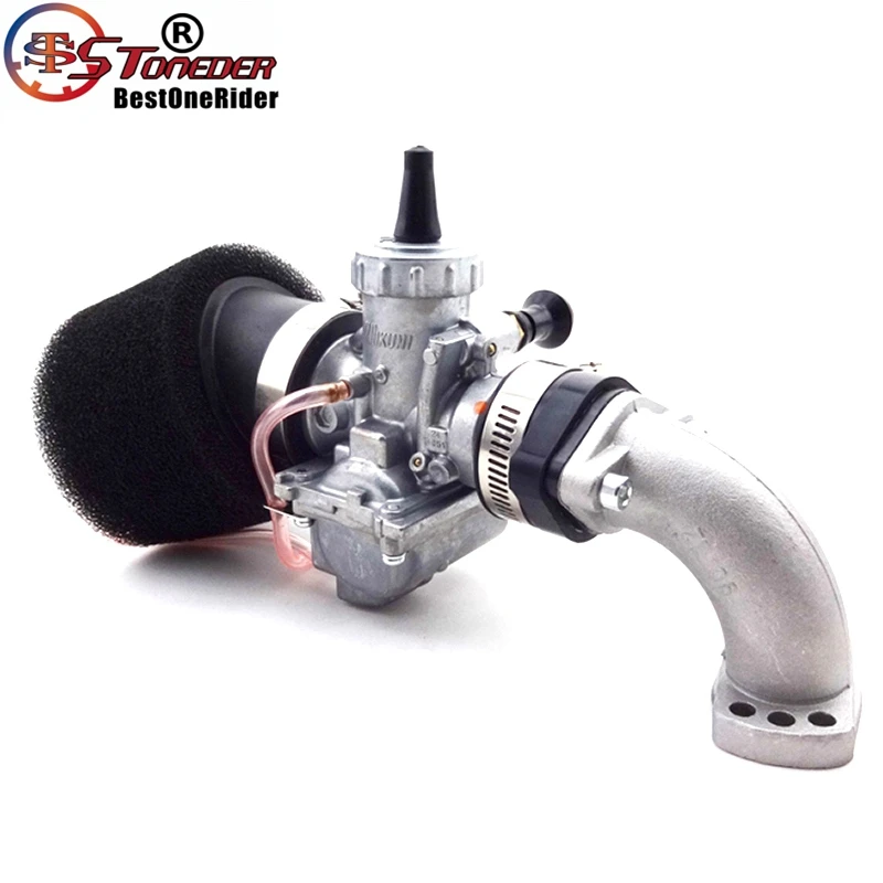 STONEDER Mikuni VM24 Carb 28 мм карбюратор, воздушный фильтр заслонка коллектора Прокладка впускной трубы для 140-160cc двигатель яма Байк