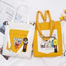 Продукт многоцелевой наплечный ремень Холщовая Сумка женская Одиночная сумка тканевая через плечо Южная Корея Холщовая Сумка Versati