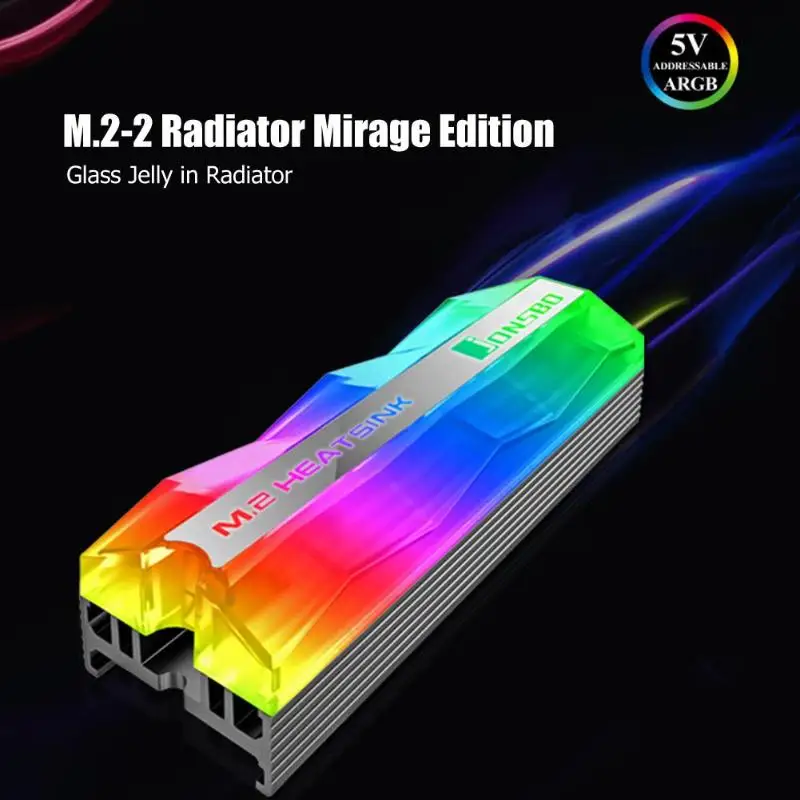 Jonsbo M.2 радиатор SSD 5V 3Pin твердотельного жесткого диска 2 великолепный освещения