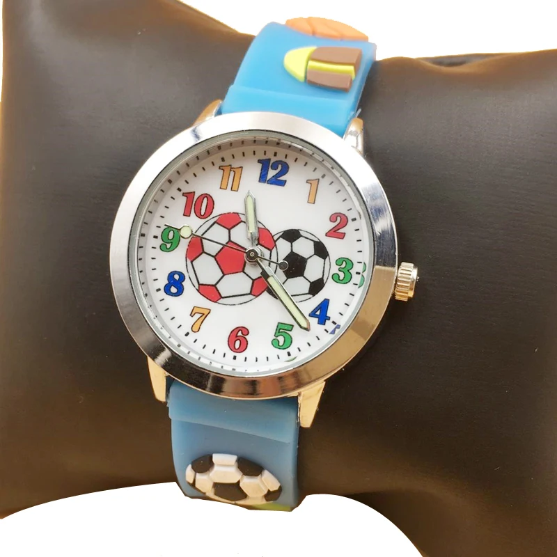 free drop shipping new 2020 hot fashion kids watches jelly silicone football watch girl students wristwatches (44)