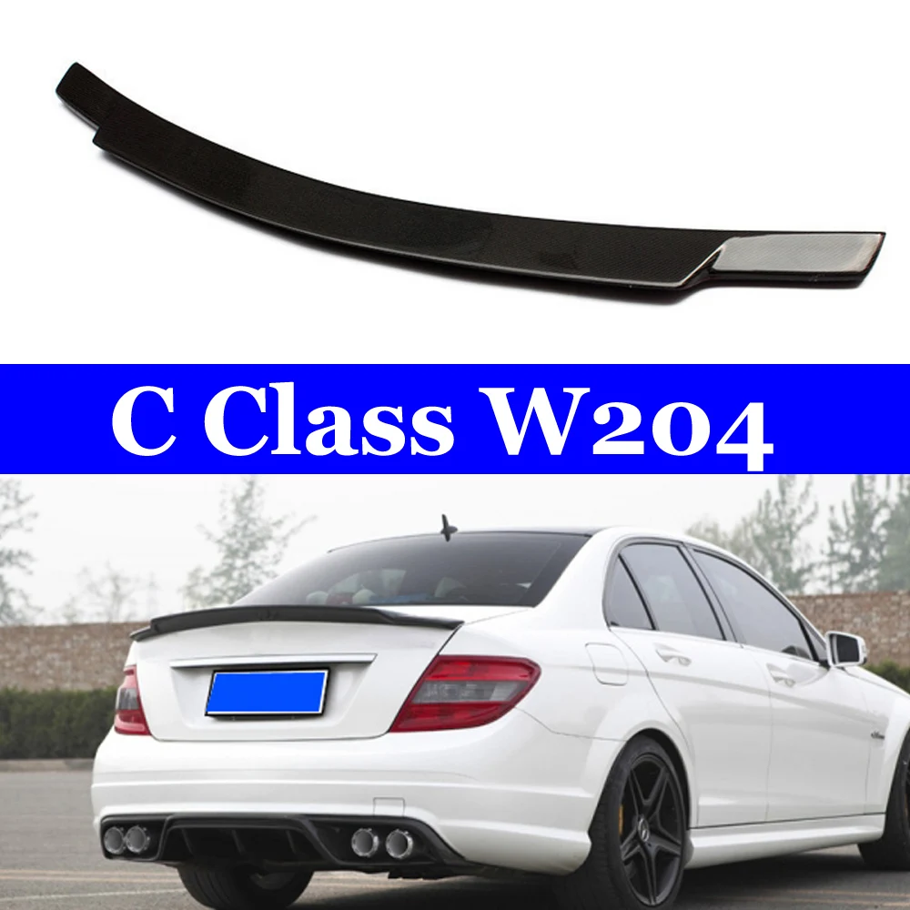 Спойлер заднего багажника C74 из углеродного волокна для автомобиля крыла Mercedes W204