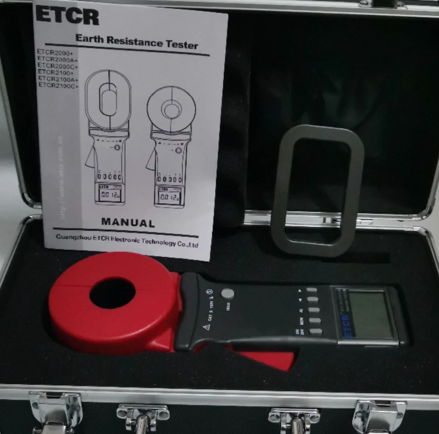 ETCR2100A + цифровой зажим на сопротивление заземления метр тестер/зажим тестер