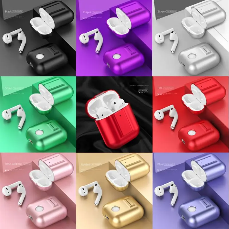 

Metal Aluminum Alloy Protective Case Scratchproof Cover Skin for Apple Airpods M5TB