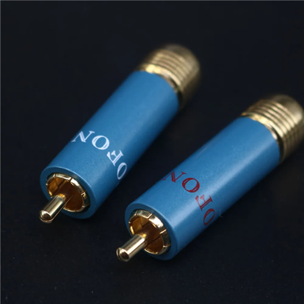 

yivosound Hi-end Ortofon Quality Gold-plated HIFI RCA Plug jack Connectors HIFi audio cable