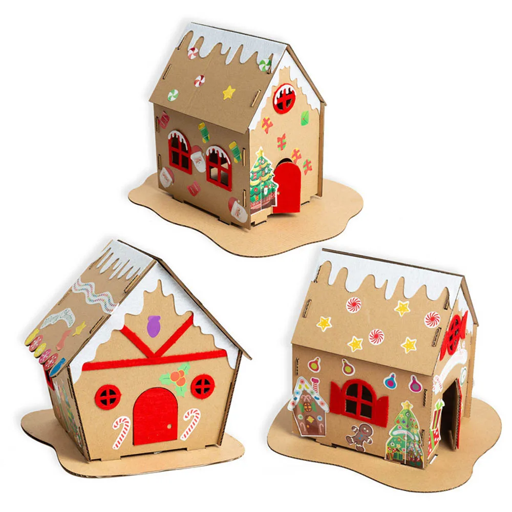 Christmas handmade diy house kindergarten creative gift children material package | Дом и сад