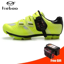 Tiebao sapatilha ciclismo mtb велосипедная обувь, мужские кроссовки, уличная спортивная обувь для горного велосипеда, гоночного велосипеда, самоблокирующаяся спортивная обувь