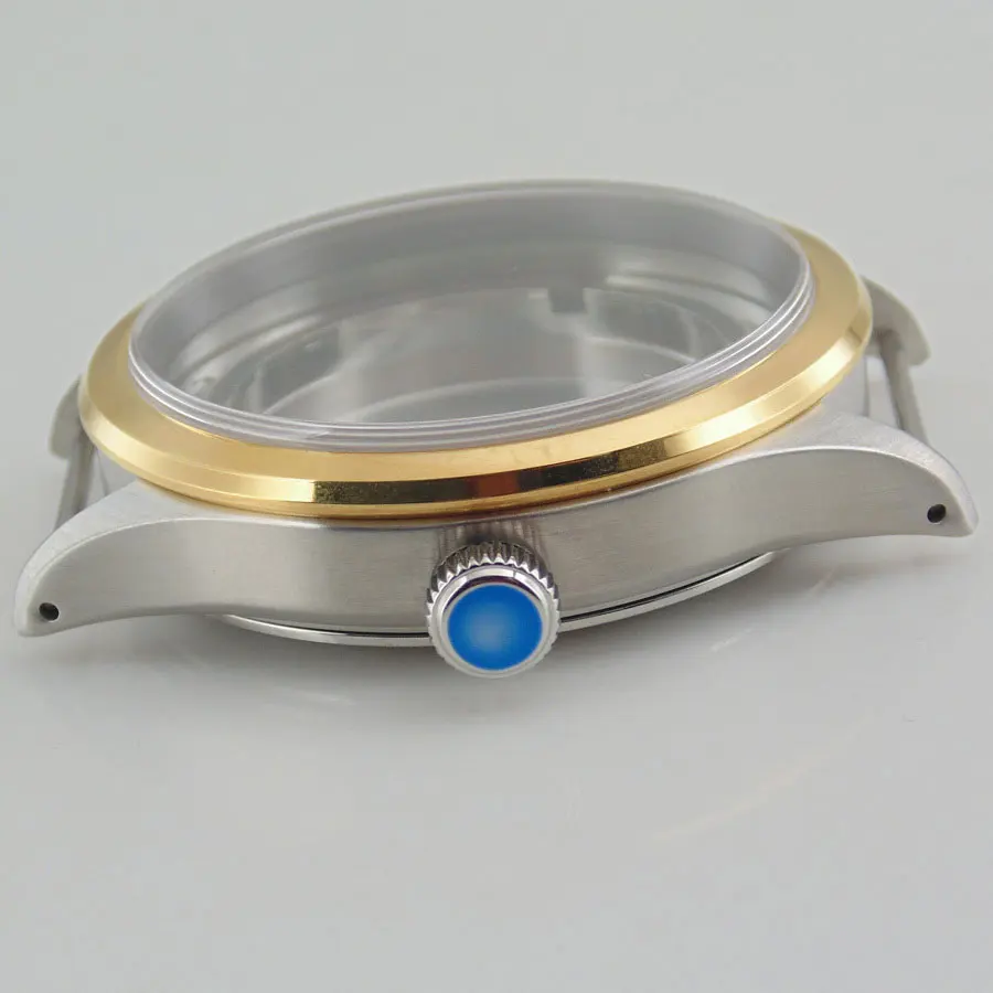 41 мм Золото pvd 316L S стальной чехол для часов подходит DG2813/3804 Miyota 8215/8205 серии движений для мужских механических наручных часов