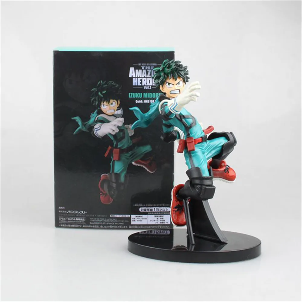 

My Hero Academia Midoriya Izuku Heroes Vol.1 Action Anime Figures Model PVC Toys Todoroki Shoto Figma Collector Brinquedos Doll