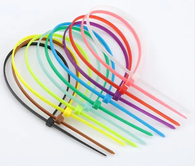 

100pcs 200mm 8inch Self-locking Nylon Cable TiesPlastic Zip Tie 18 Lbs Black Wire Binding Wrap Straps UL Certified