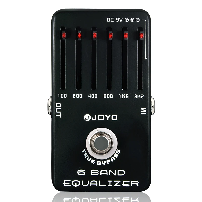 JOYO JF-11 6 Band Equalizer Electric Guitar SIX Bands EQ Effects Pedal Adjust Low Middle High Frequency True Bypass |
