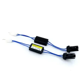 

2PCS/Lot T10 T15 194 W5W 168 921 LED Bulb Canbus Error Free Warning Canceler Decoder Resistor Capacitor Wire Adapter 12V 0.29A