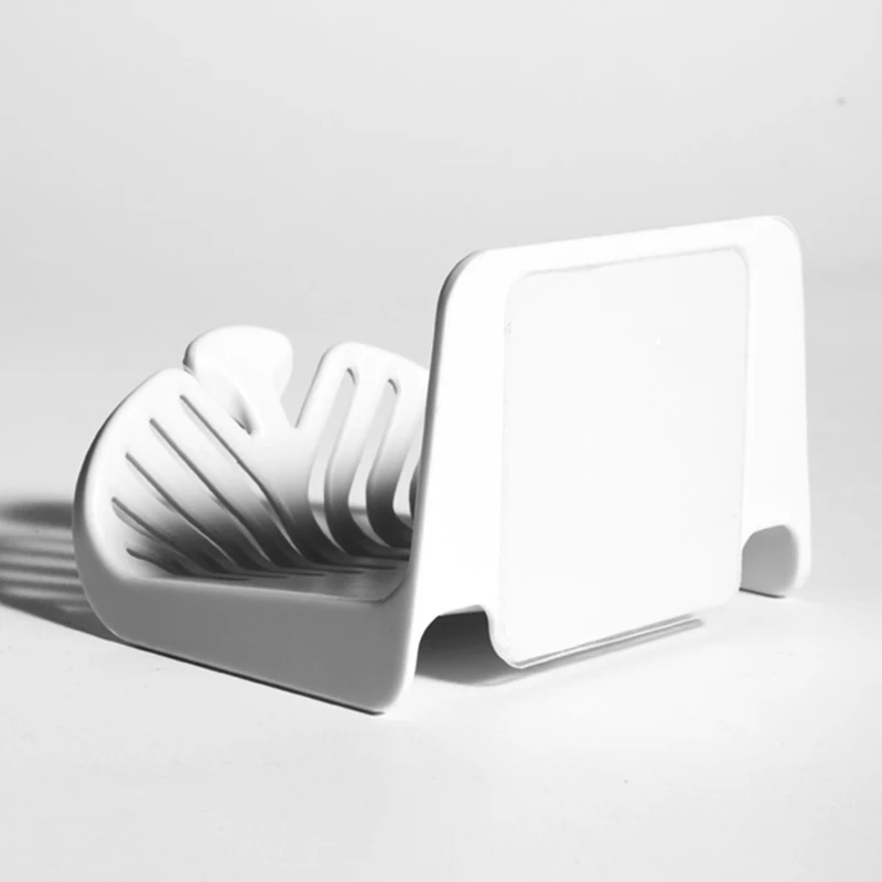 Punch-free Single Layer Soap Box Plastic Soap Dish Non-trace Stick Soap Box Wall-mounted Soap Box