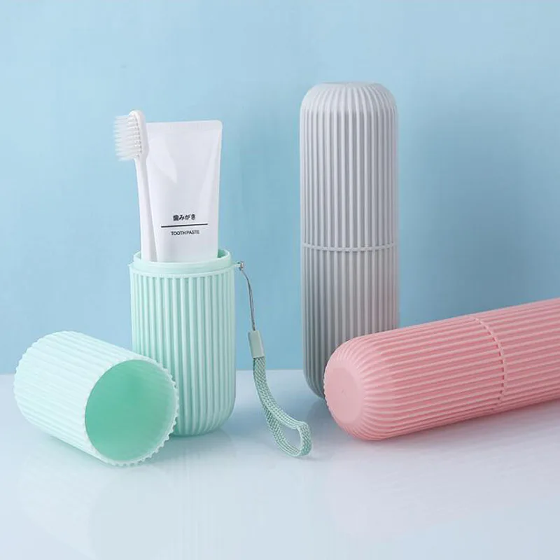 

Portable Toothbrush Cup Wash Toothpaste Holder Business Outdoor Travel Plastic Washing Storage Box